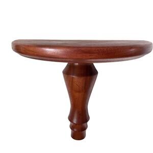 Vintage Wood Wall Shelf Queen Anne Bracket Leg Traditional Plant Trinket Shelf